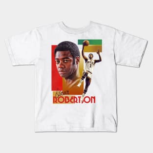 Retro Oscar Robertson Basketball Card Kids T-Shirt